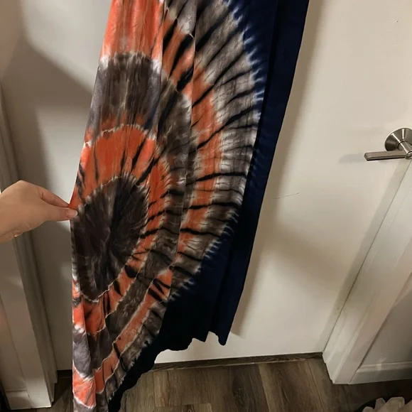 Gorgeous hand tie dye strapless dress - Picture 3 of 5